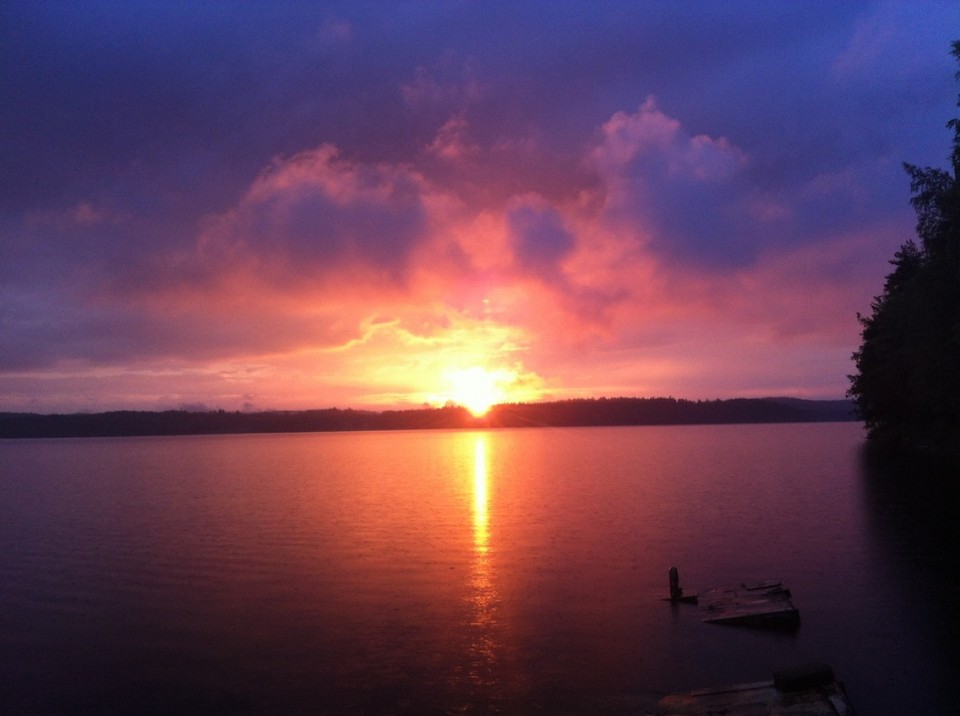Finland - Puumala - Sonnenuntergang über dem Saimaa See