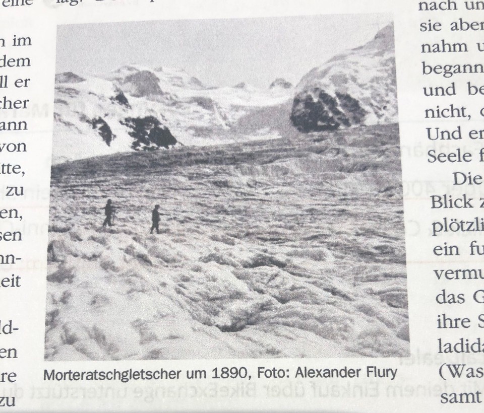 Schweiz - Pontresina - Morteratschgletscher um 1890 Wow!