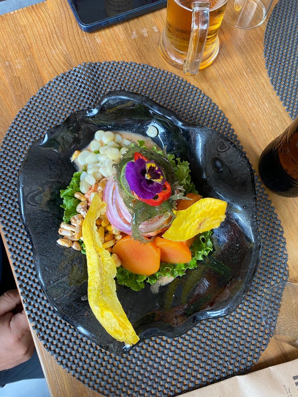 Peru - Cusco - Ceviche - mit Limette gebeizter Fisch mit Koriander - super lecker