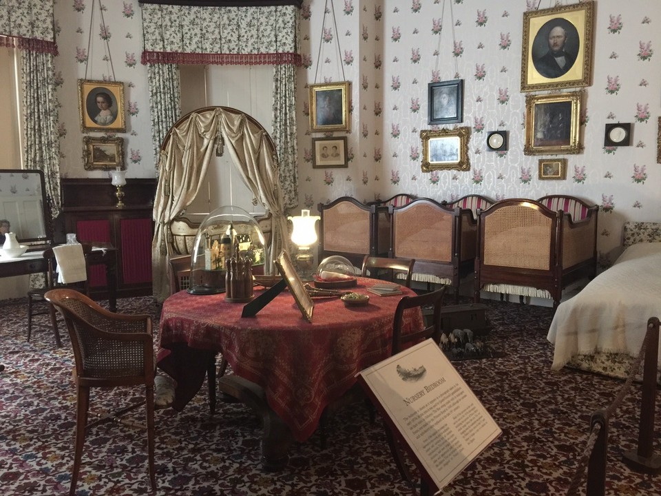  - United Kingdom, Cowes, Isle of Wight - Nursery bedroom. Early 1870s. 