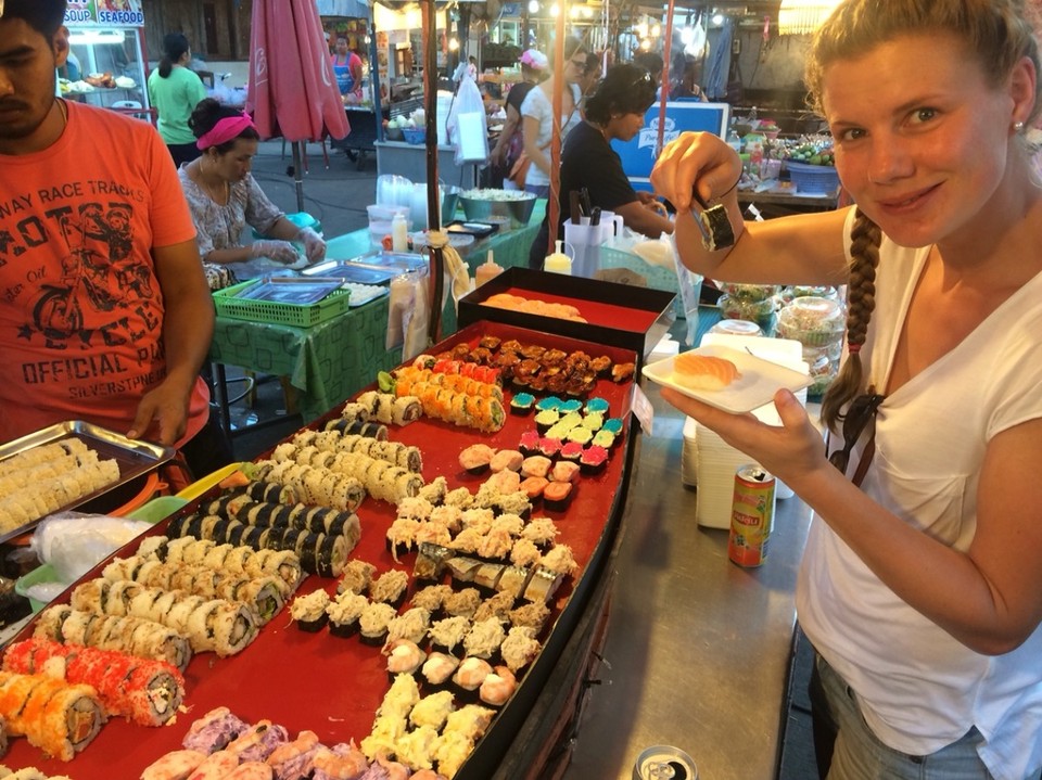 Thailand - Ko Phangan - Foodmarket! Soooo lecker!