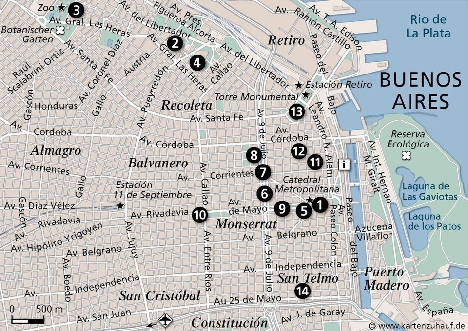 Argentinien - Buenos Aires - Stadtplan