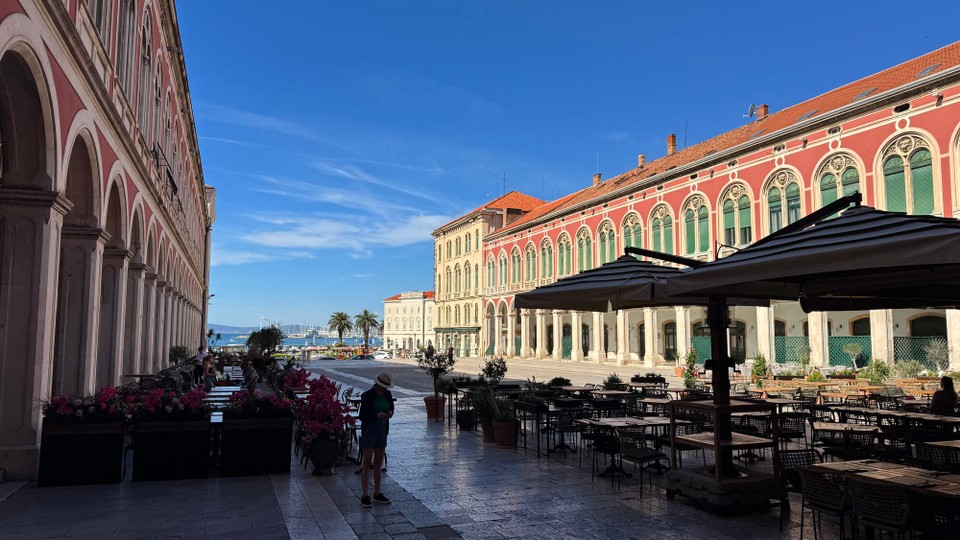 Kroatien - Split - Frühstück mit Aussicht 