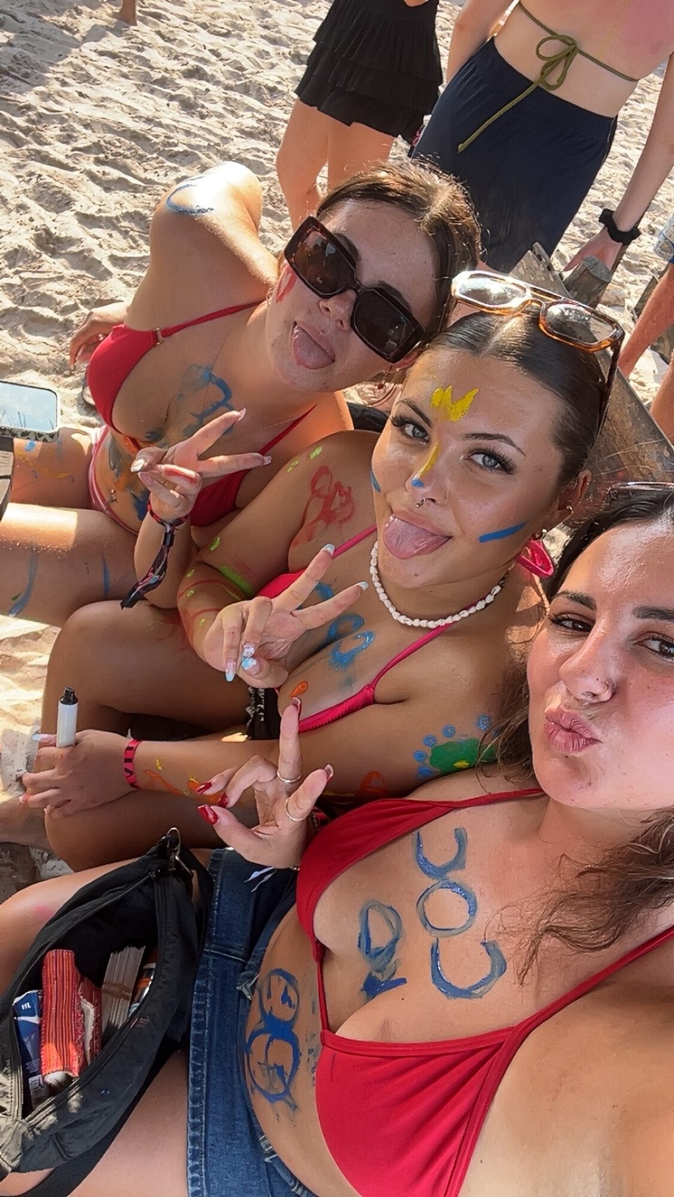 Cambodia - Preah Sihanouk - The girls wanted to take part in the Olympic Games they do at the festival but obvs that wasn’t a bit of me so we joined a team called COC (Cocktails On Cambodia?) so the girls could play the games (we needed a team bigger than 3). Got some body paint on too