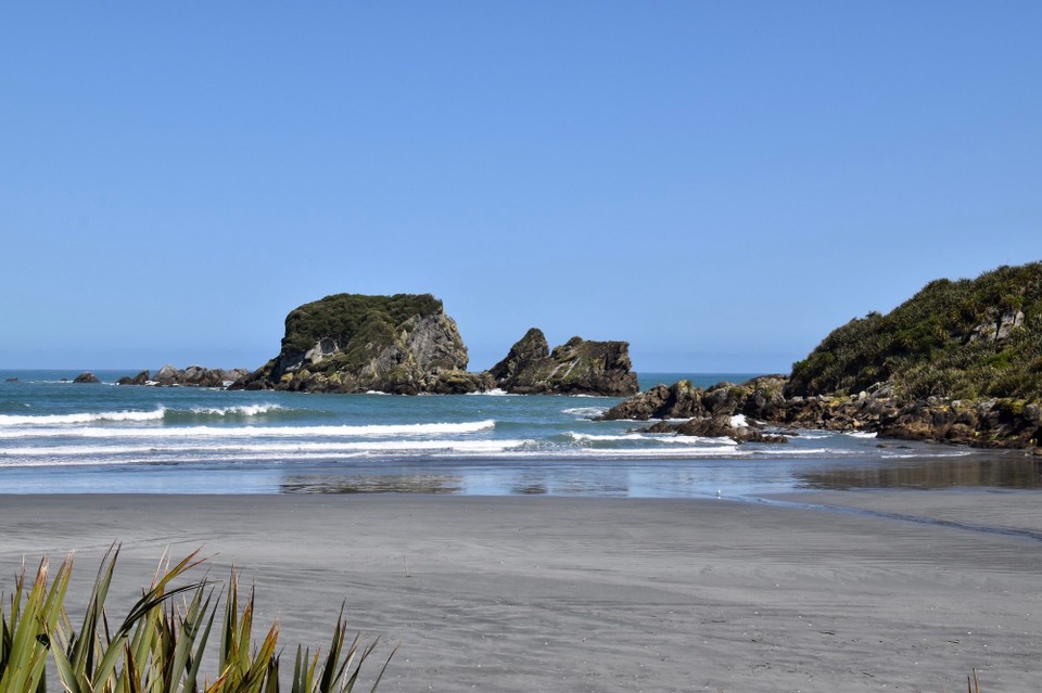 Neuseeland - Hokitika - Wiedermal endlos lange und leere Strände.
