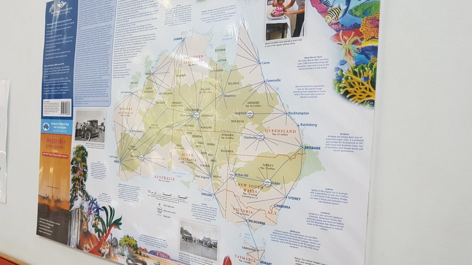 Australien - Alice Springs - Australien ist so groß wie Europa und die Türkei zusammen.