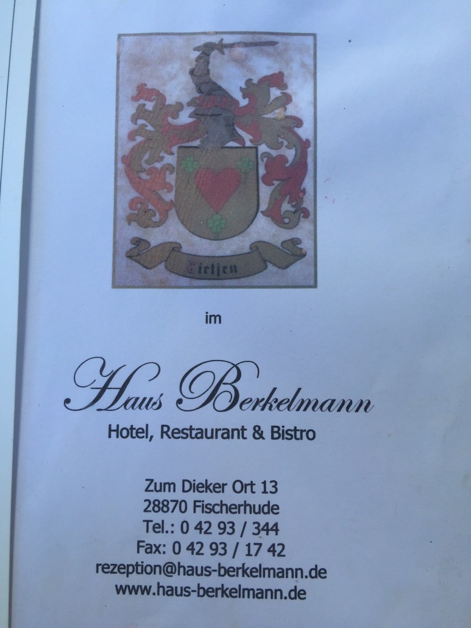  - Germany, Fischerhude - Lunch at Haus Berkelmann. 