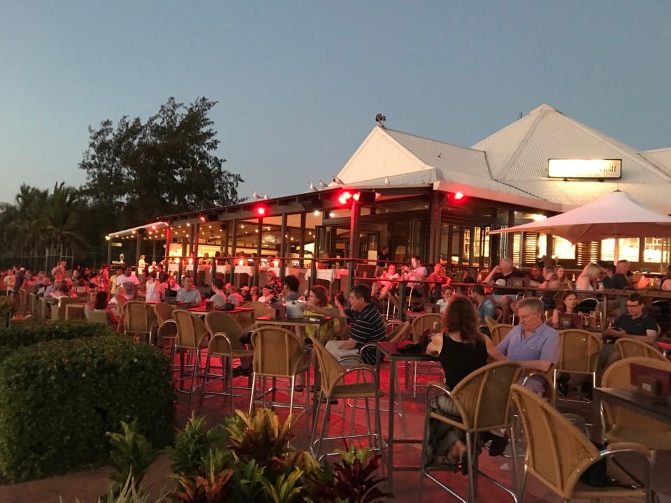 Australien - Broome - Fish and Chips in der Sunset Beach Bar