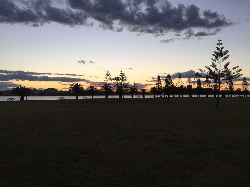 Australien - Newcastle - Abendhimmel in Newcastle 