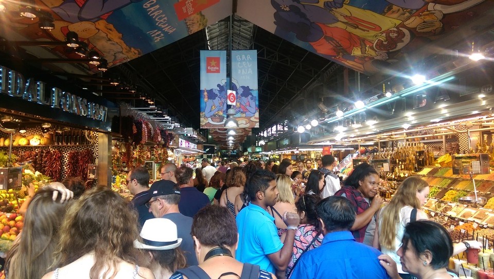 Spanien - Barcelona - Mercat de la Boqueria.....