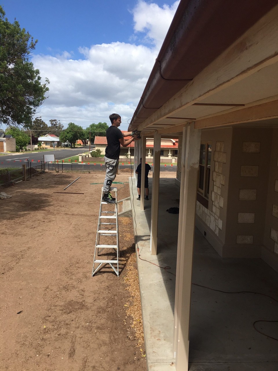 Australien - Bordertown - Sammy bei der Arbeit.