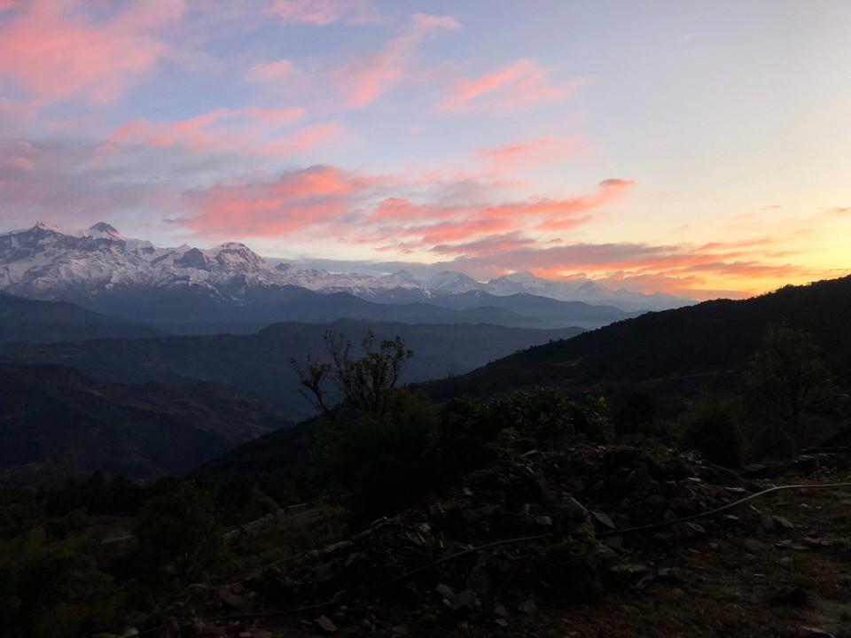 Nepal - Panchase - Annapurna Area bei Sonnenaufgang