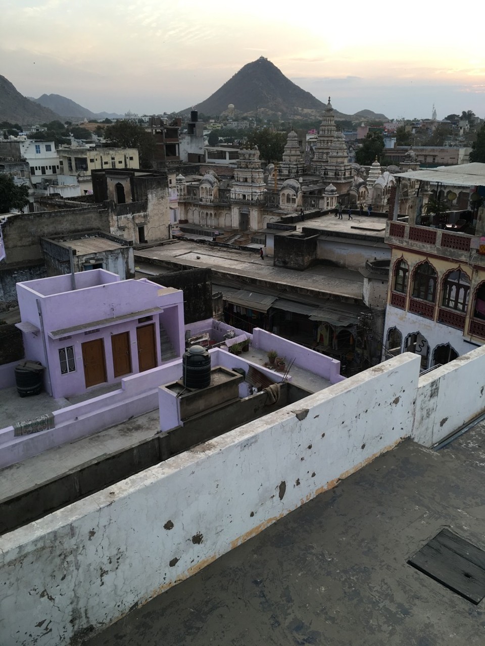 Indien - Pushkar - View from the rooftop Restaurant