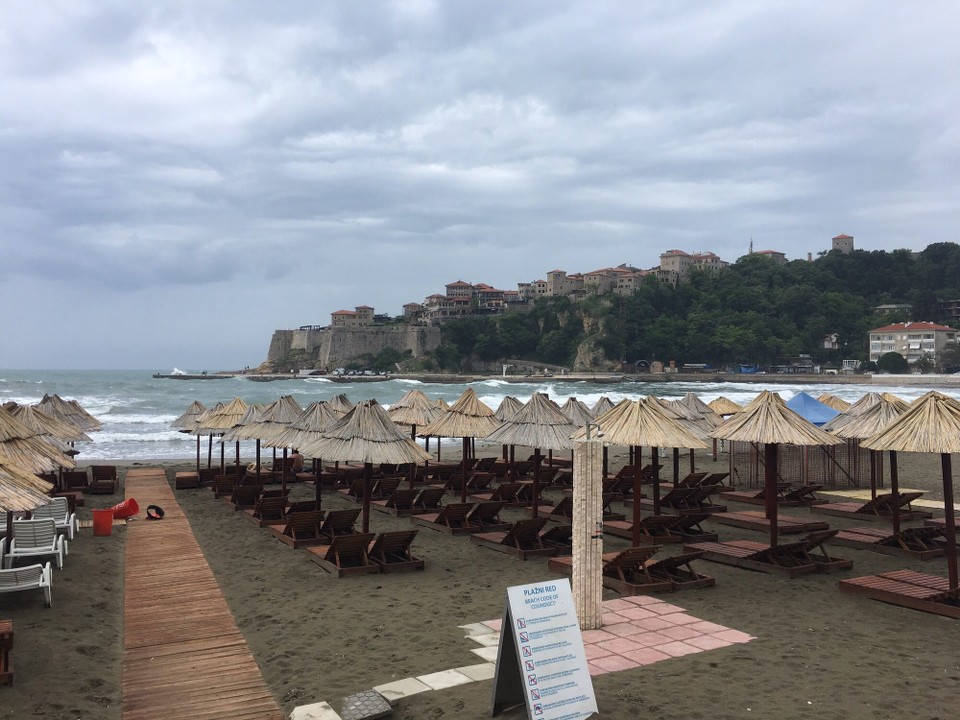 Montenegro -  - Die Promenade in Ulcinje