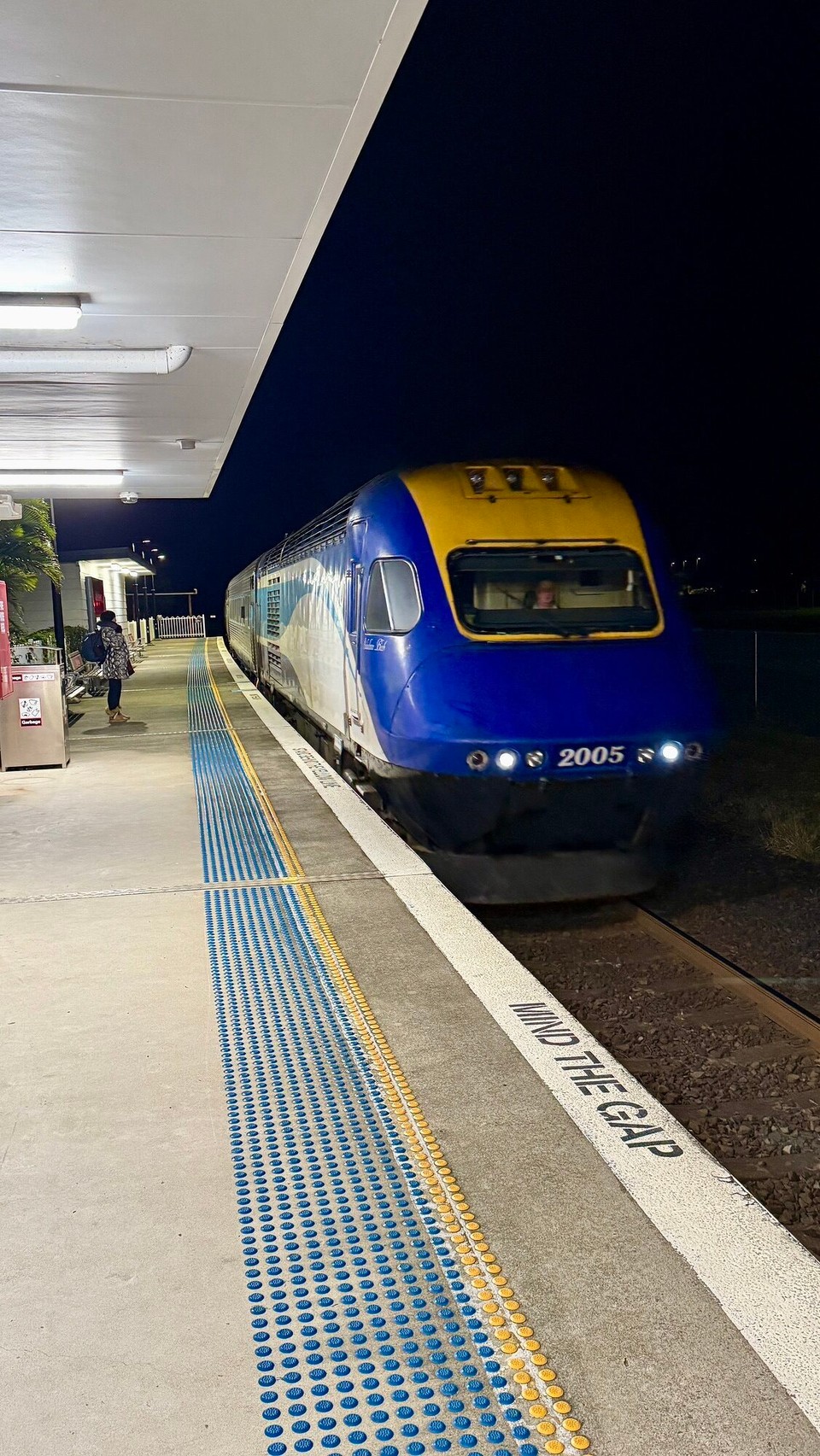 Australia - Coffs Harbour - XPT 5 minutes late. Now for a 10 hour trip to Sydney 