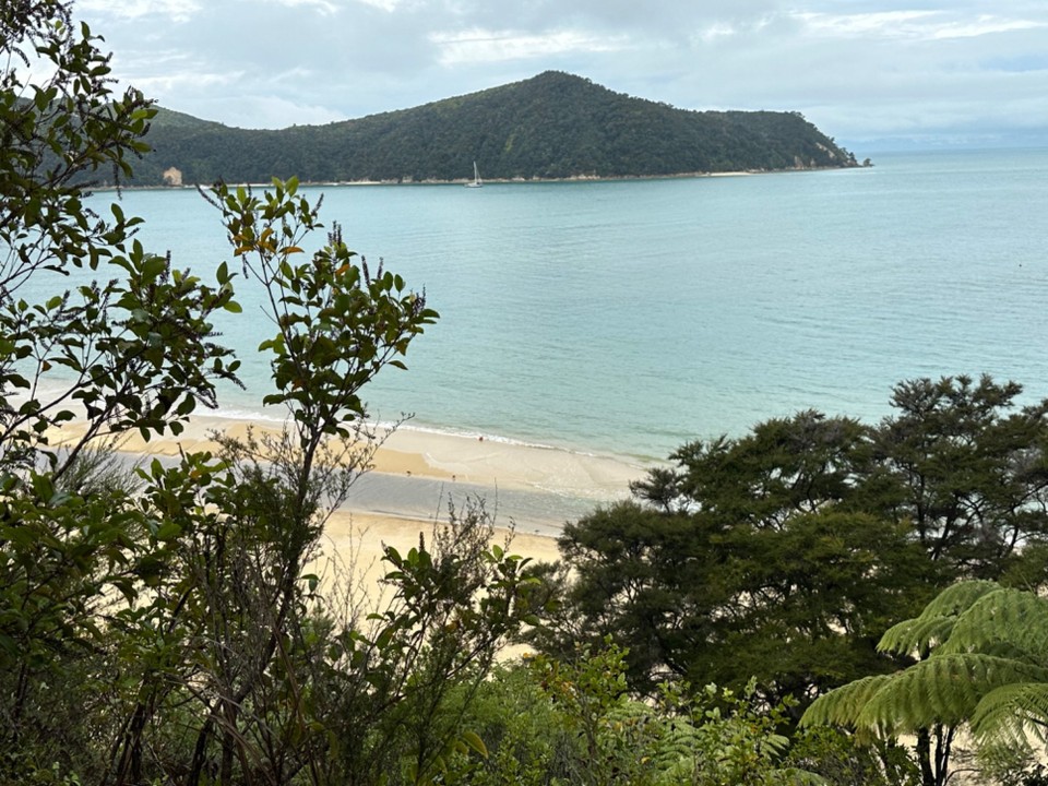 Neuseeland - Abel Tasman National Park - Ab circa 2:00 Uhr war das Wetter stabiler. Es regnete nicht mehr und zum Abschluss haben wir dann auch noch ein kleines Vesper im Sonnenschein machen können