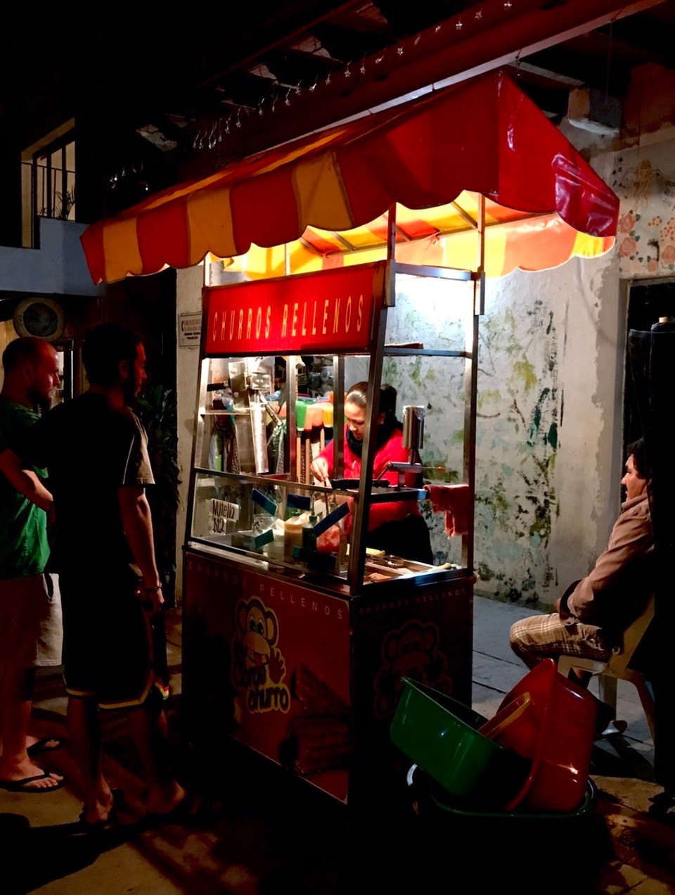Mexiko - San Pancho - Streetfood: Churros mit Karamelfüllung ... lecker!