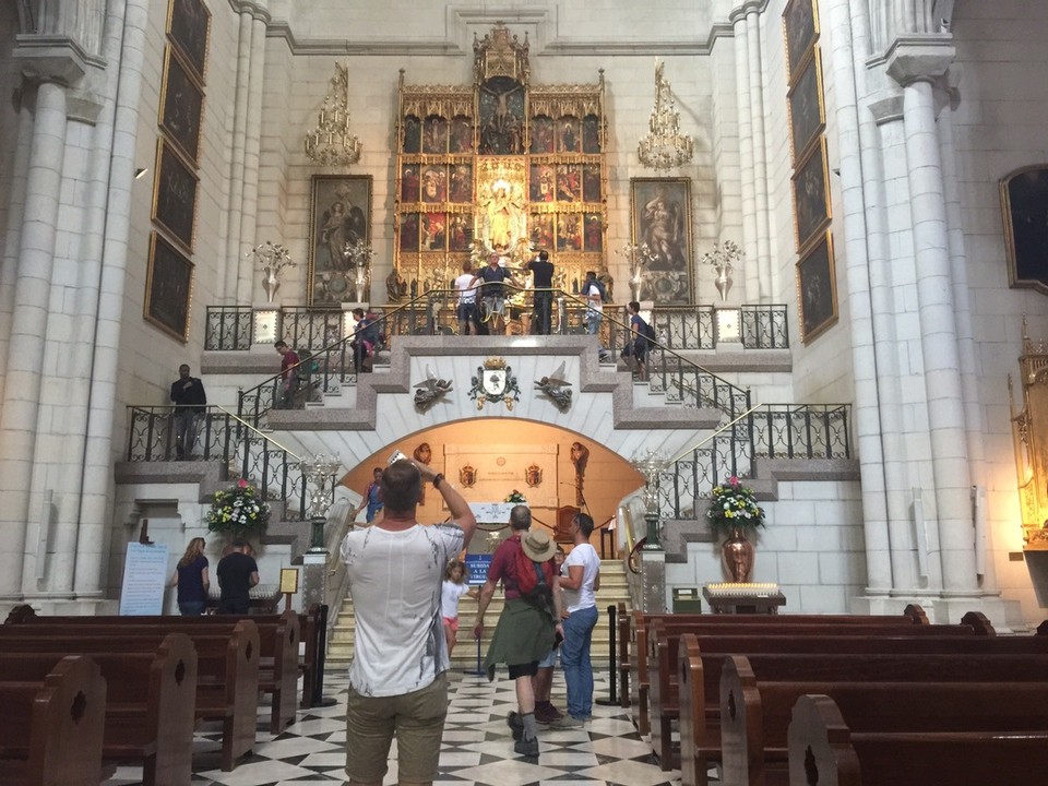 Spain - Madrid - Inside the Cathedral de la Almudena. 