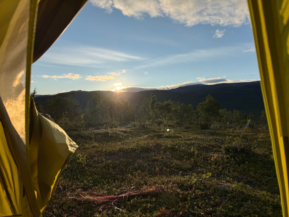 Schweden - Kiruna - Die Sonne geht unter