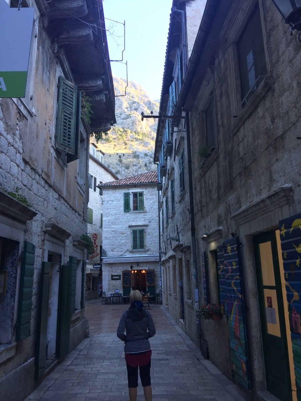  - Montenegro, Kotor - Street view and mountain