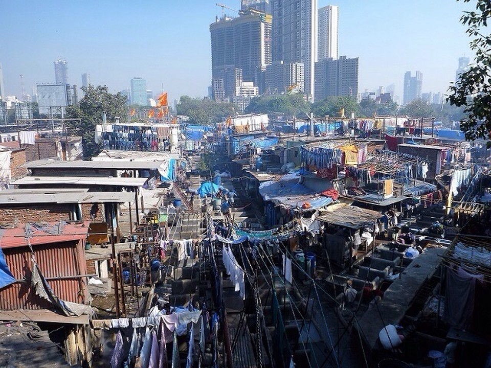  - Indien, Mumbai,  - Dhobi Ghat der Waschplatz 