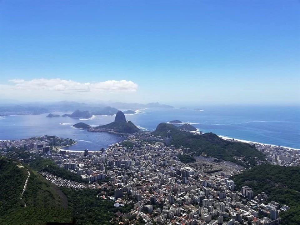 Brasilien - Rio de Janeiro - Aussicht von der Christusstatue auf dem Corcovado 