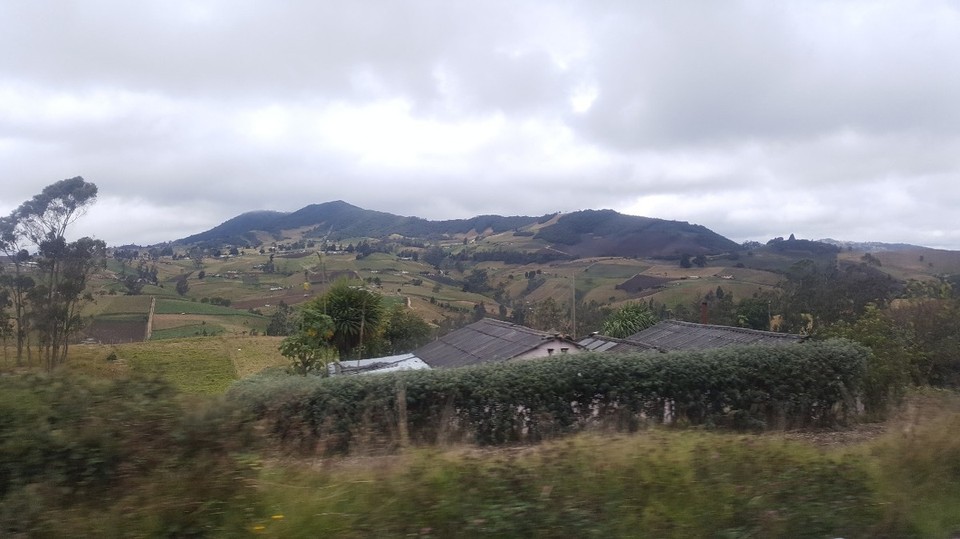 Kolumbien - Villa de Leyva - Ich habe Bogotá ziemlich früh verlassen. Da meine letzte Station in Bogotá endet, werde ich dann noch das ein oder andere nachholen. Es ging mit dem Bus weiter nach Villa de Leyva.  Je weiter wir uns von Bogotá entfernten, desto wärmer wurde es. Es zogen super grüne und vor allen Dingen hügelige Landschaften vorbei. 