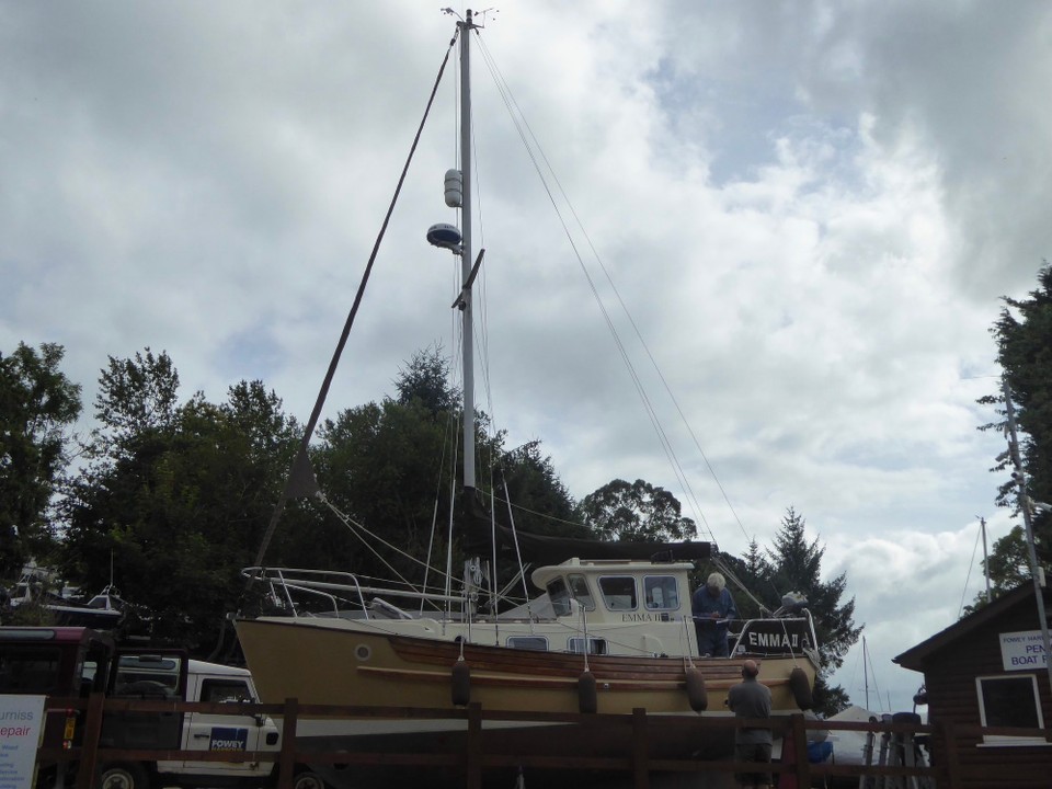United Kingdom - Fowey - One of Kevin’s favourite makes of boat, a Fisher. Emma II was built in the same yard as Avalon, just a few years previously in 1984, and owned by Brian Moffat, the owner of Northshore Yachts.