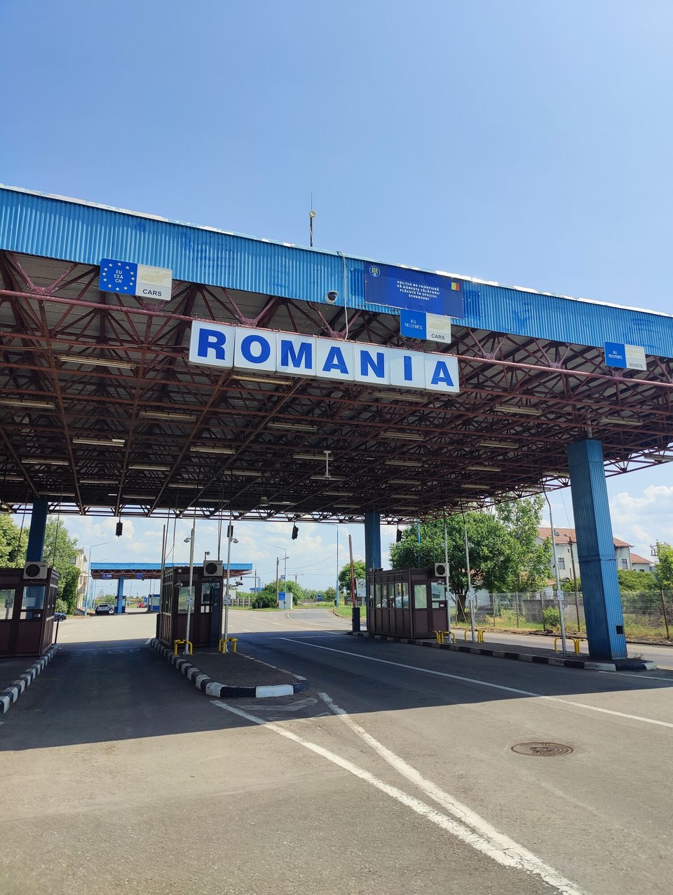 Rumänien - Vărșand - Verlassene rumänische Grenze