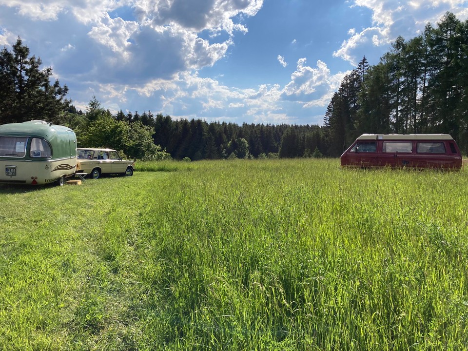 Deutschland - Naila - Auf dem Lamahof angekommen