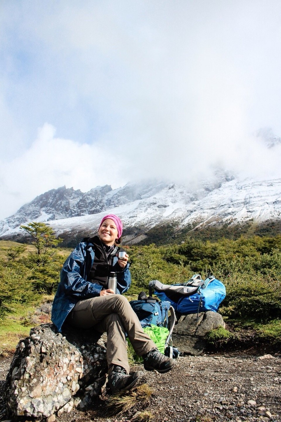 Chile - Torres del Paine - Zur Mittagspause klärte es sich auf 