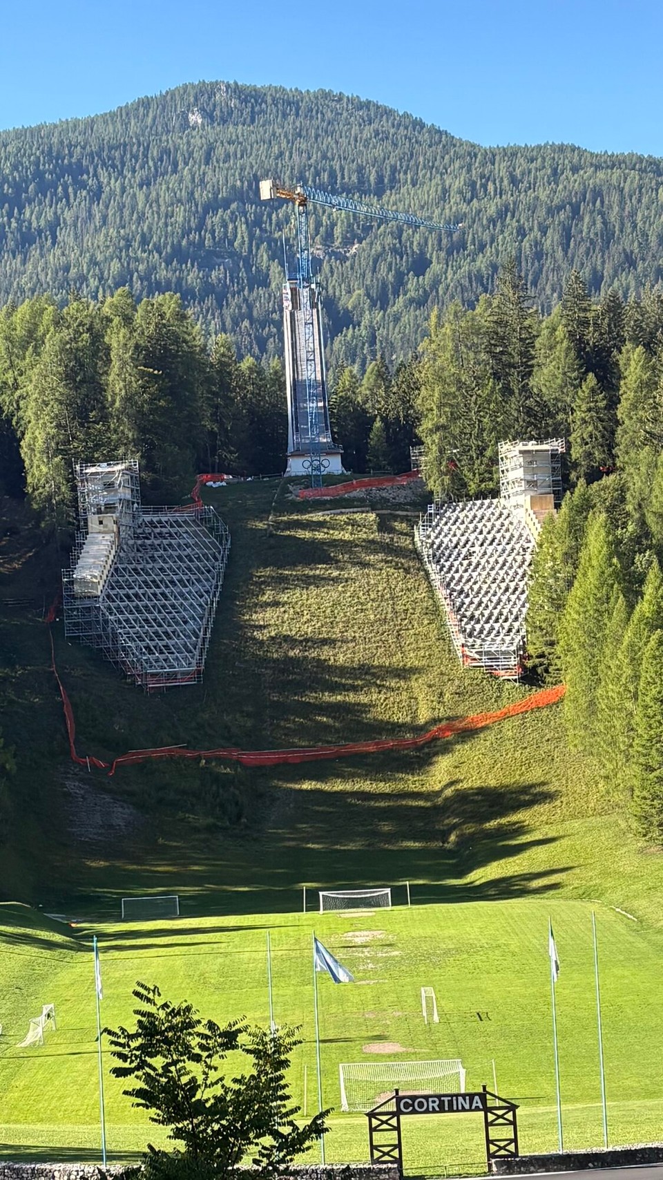 Italien - Belluno - In Cortina wird’s nochmals olympisch: die Sprungschanze 