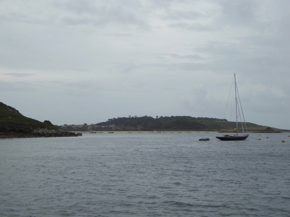 United Kingdom - Isles Of Scilly - Avalon was one of the only boats on a mooring buoy when we arrived, but when we returned in the evening, a French flotilla had arrived and were on most of the remaining buoys.