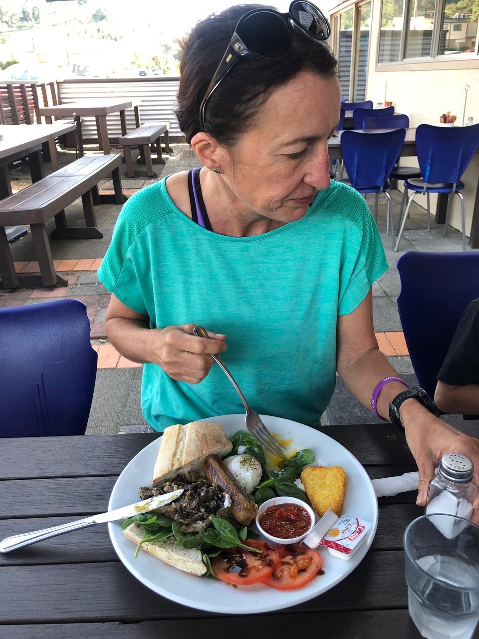Neuseeland - Waihi Beach - Vegetarian big breakfast 