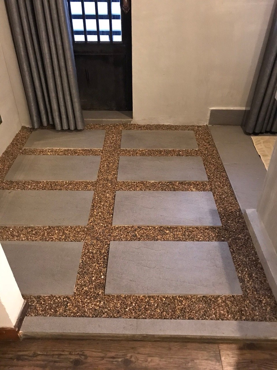 Cambodia - Phnom Penh - Mini in-door patio in our hotel room (wtf?)