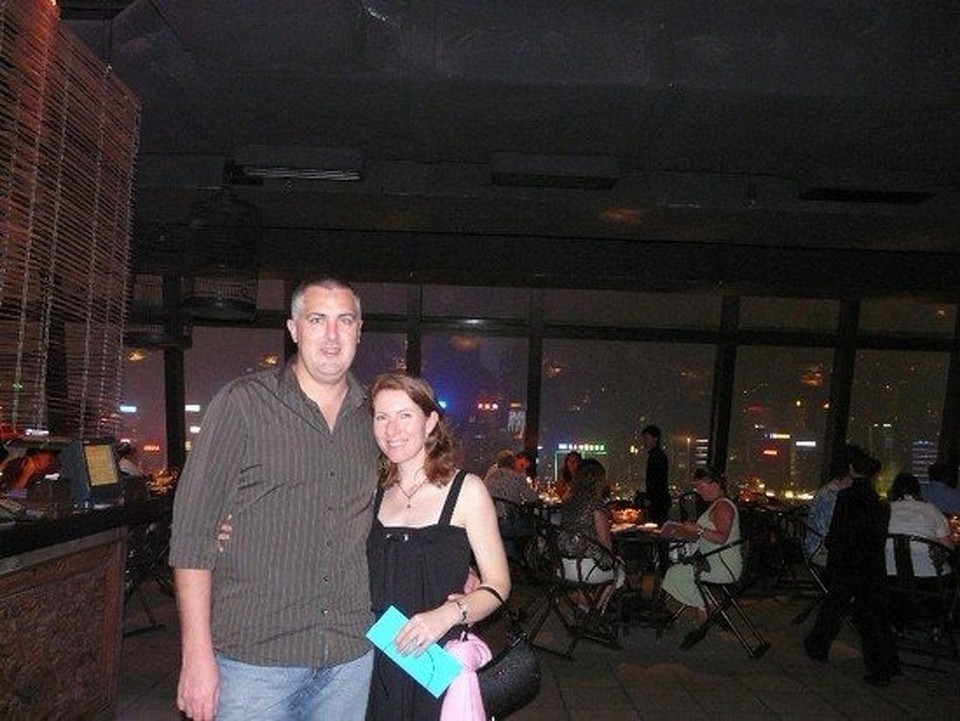 Hong Kong - Kowloon - us after dinner