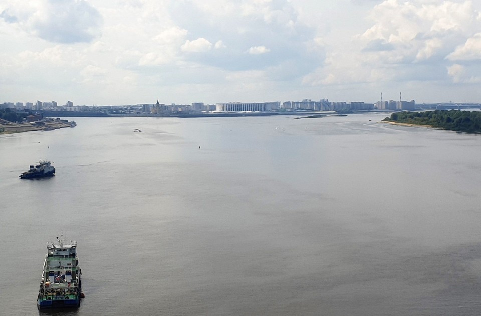 Russia - Nizhny Novgorod - The confluence of the Volga and Oka Rivers at NiNo