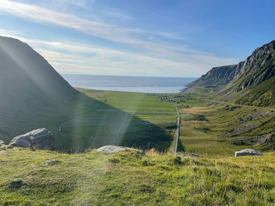 Norwegen - Bøstad - Schöner Blick am Abend 