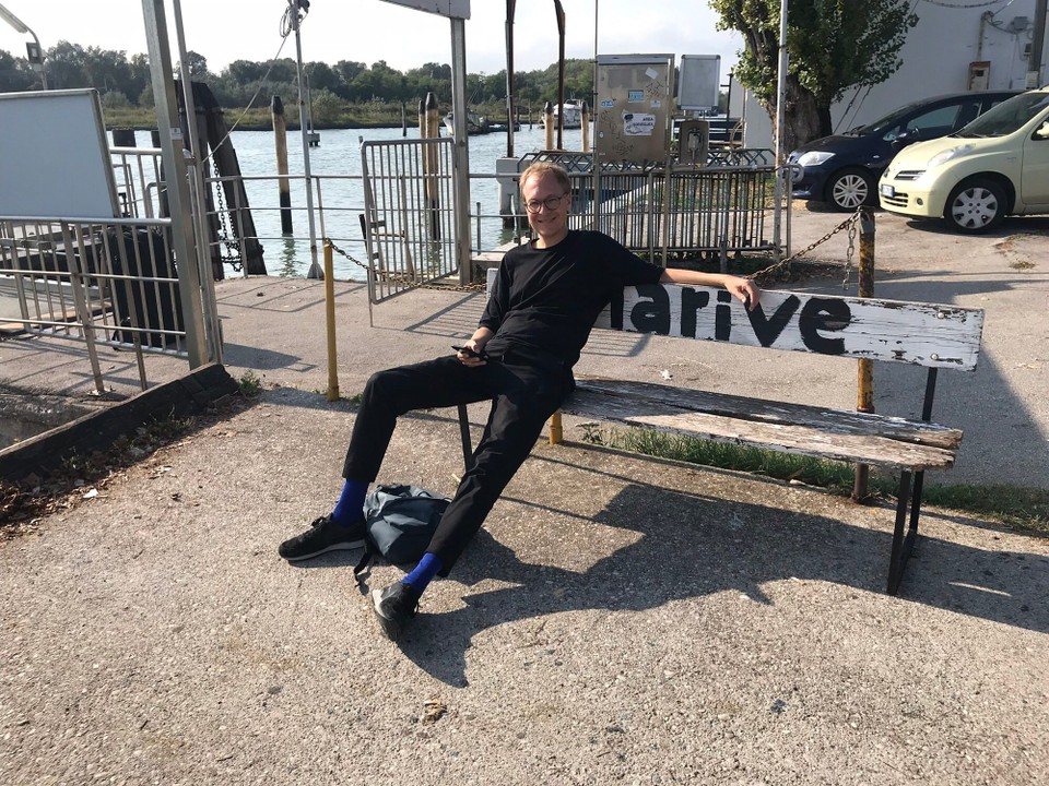 Italien - Venedig - Warten auf unser Fährboot