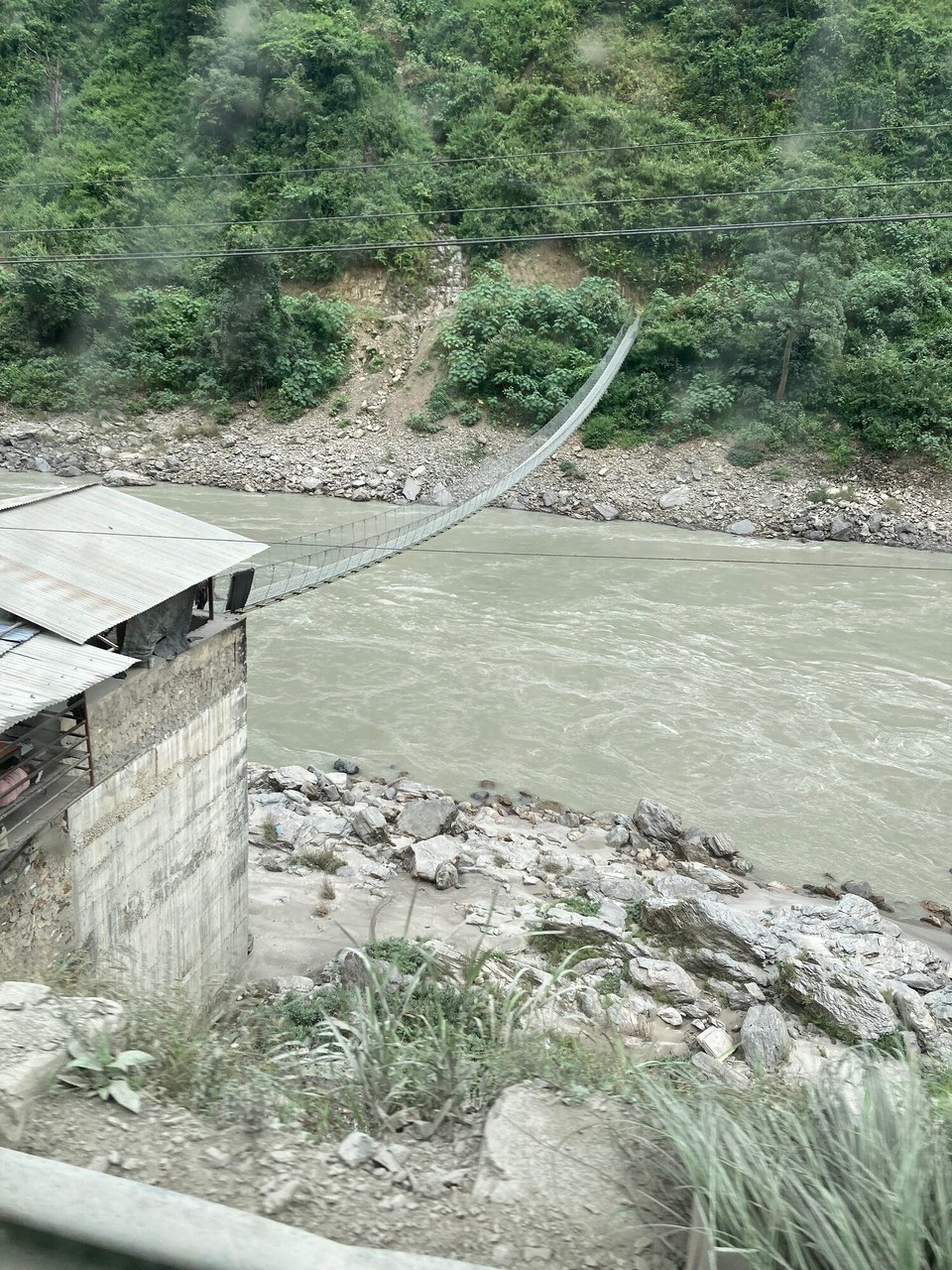 Nepal - Kathmandu - So viele Hängebrücken über den Mahesh-Khola Fluss