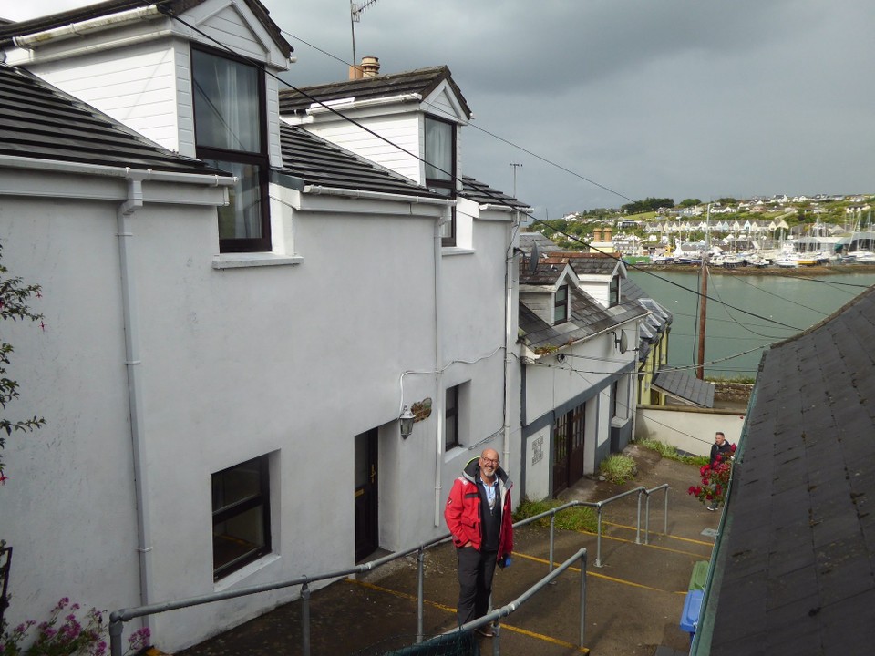 Ireland - Crosshaven - Little alleyways and steps climb up from the harbour front.