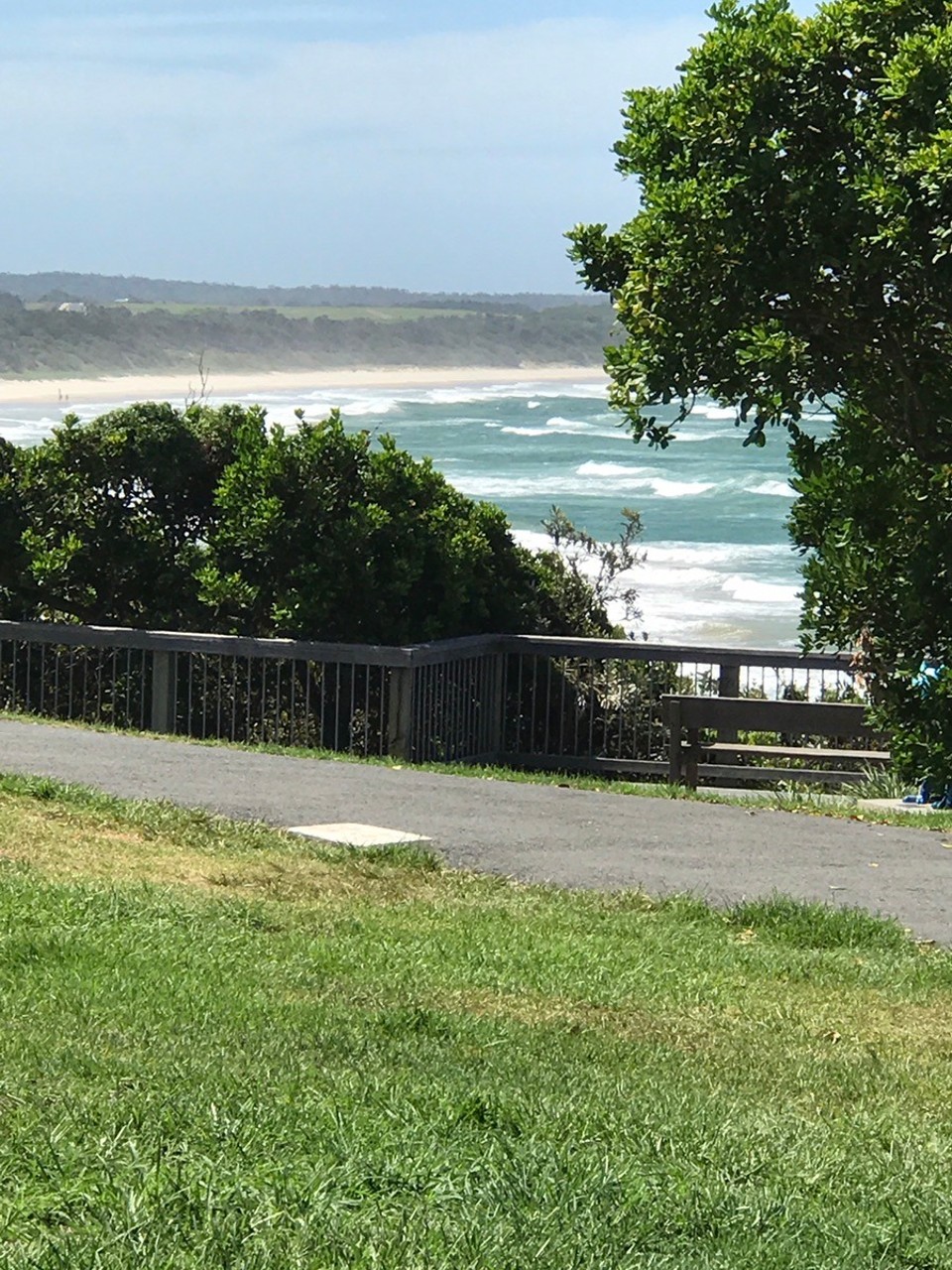 Australia - Bonny Hills - Bonny Hills Caravan park.. our view from the van! Overlooks ocean. Nice!