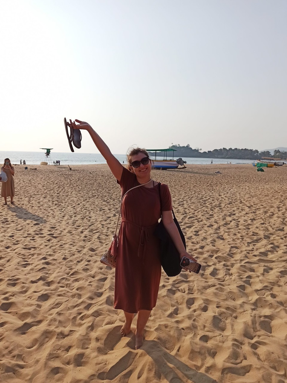 Indien - Agonda - Inna freut sich :) 