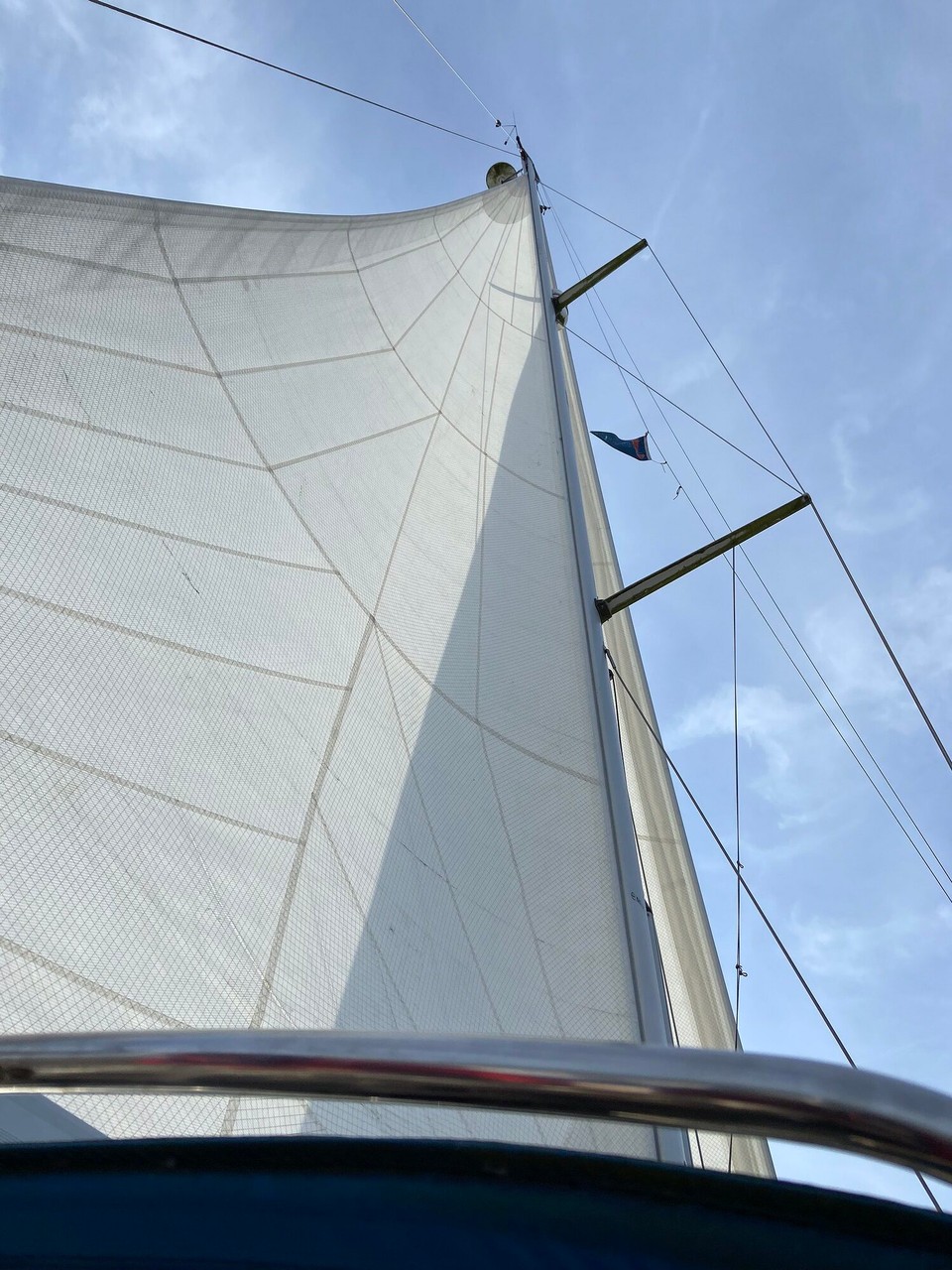 United Kingdom - Felixstowe - We had a great close haul sail, tacking up the coast. As the wind increased, and with very little progress towards home, we decided to motor sail as we approached the main channel coming from Harwich.