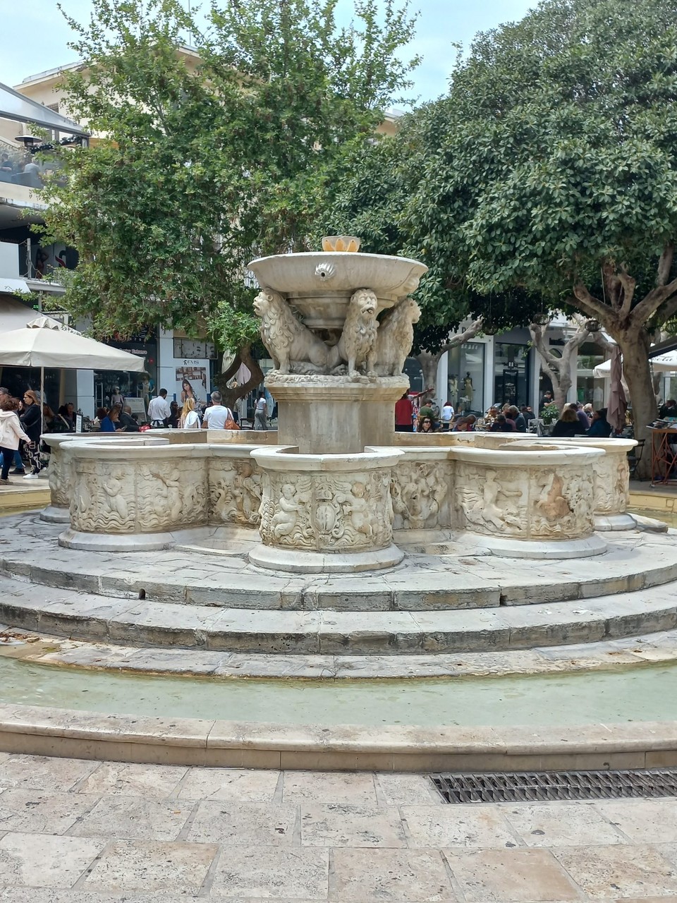 Griechenland - Iraklion - Morosini Brunnen. 