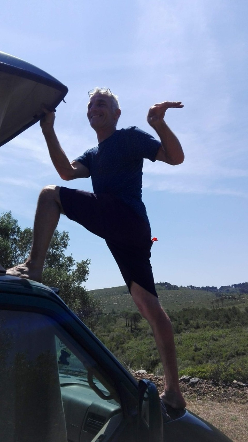 Spanien - Rasquera - Meine Helfer Chris und...