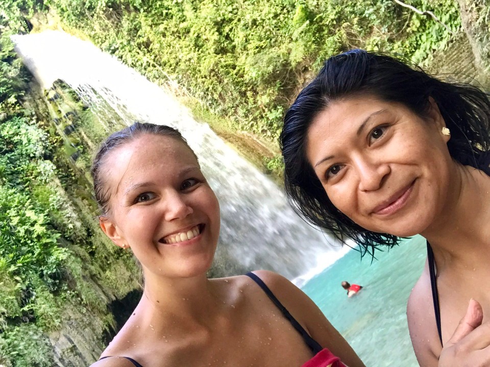 Philippines - Moalboal - Hadde nesten hele fossen for oss selv