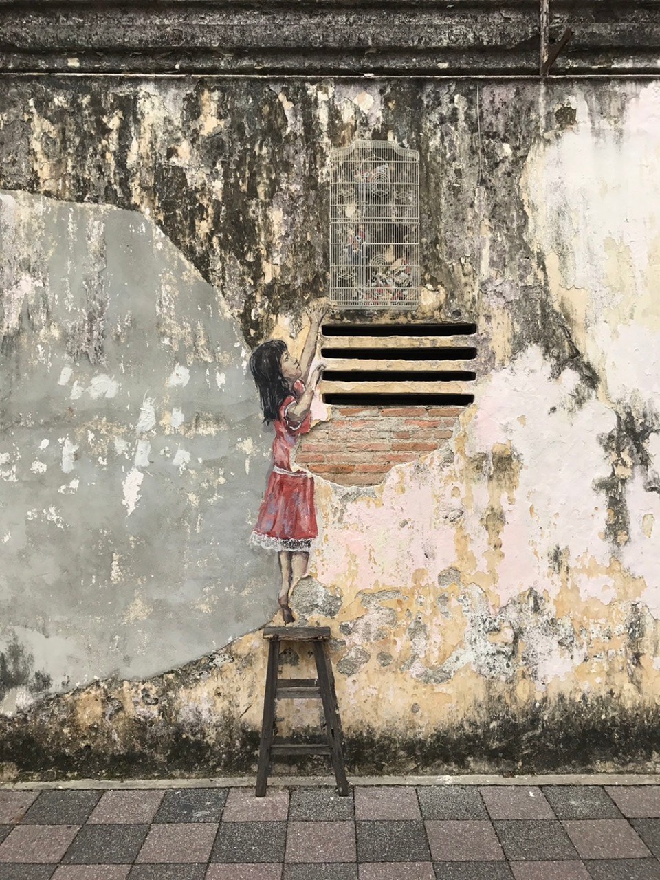 Malaysia - Ipoh - Wundervolle Street Art in der Altstadt.