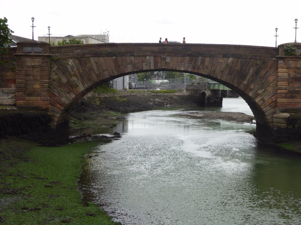 Ireland - Dungarvan - The Devonshire Bridge over the Colligan River, built in 1816.