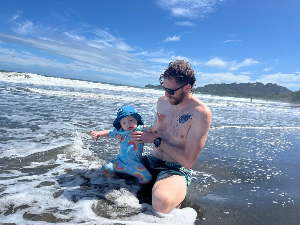 Costa Rica - Talamanca - Das erste Bad im Meer.